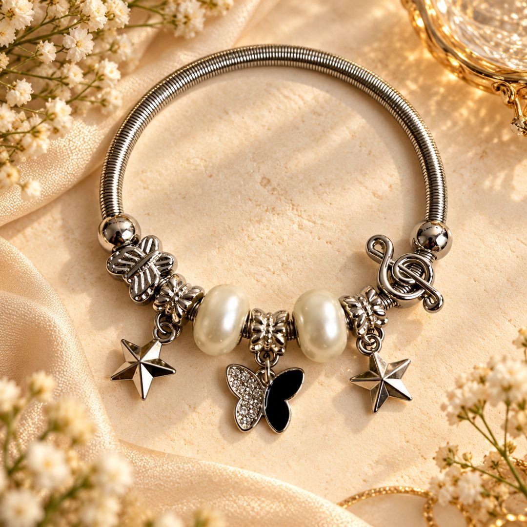 Butterfly Star Charm Bracelet (6)